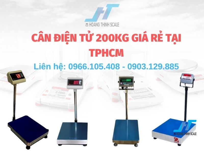 Cân điện tử 200kg được Cân Hoàng Thịnh cung cấp với giá cực kỳ rẻ tại tphcm, Lắp đặt miễn phí, giao hàng tận nơi, tư vấn kỹ thuật 0966.105.408