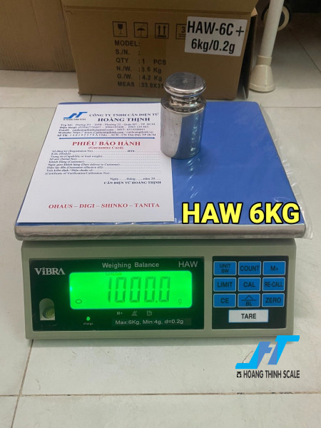 Cân điện tử HAW 6kg dòng cân được CTY CÂN ĐIỆN TỬ HOÀNG THỊNH cung cấp trên toàn quốc, báo giá cân Haw 6kg vui lòng liên hệ 0966.105.408 để được giảm giá 10% ngay hôm nay