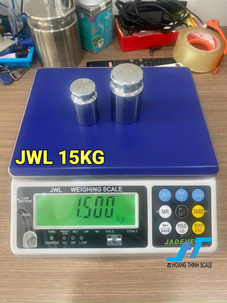 Cân điện tử JWL 15kg dòng cân được CTY Cân Điện Tử Hoàng Thịnh cung cấp trên toàn quốc, báo giá cân JWL 15kg vui lòng liên hệ 0966.105.408 để được giảm giá 10% ngay hôm nay