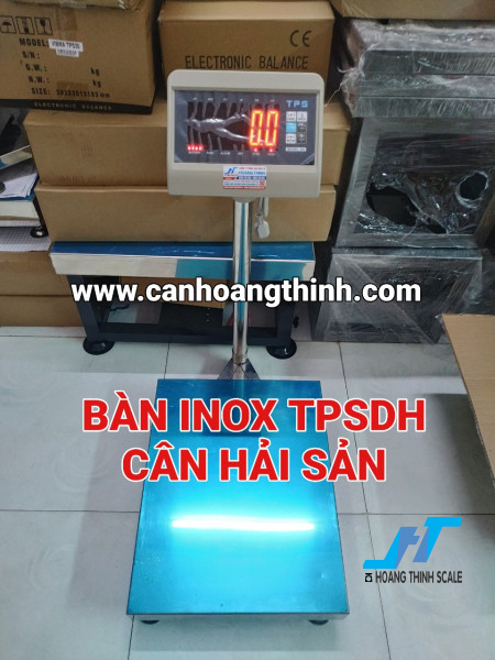 Cân bàn inox cân hải sản TPSDH chuyên dùng cho cân hải sản chống nước được CÔNG TY CÂN ĐIỆN TỬ HOÀNG THỊNH phân phối trên toàn quốc, quý khách có nhu cầu liên hệ 0966.105.408