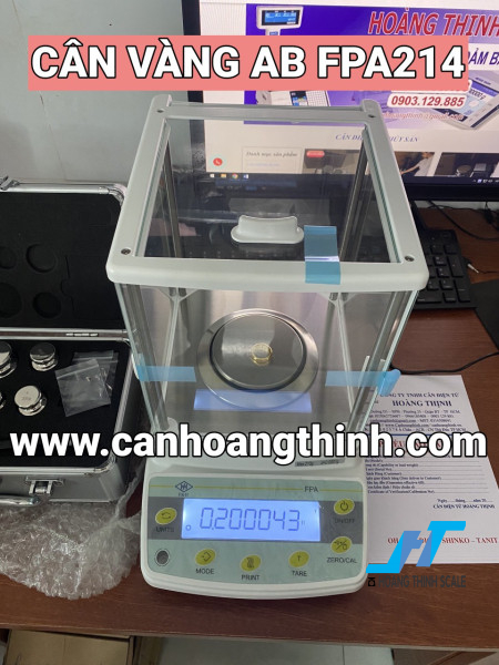 Cân điện tử cân vàng AB FPA214 210g 0.0001g tại Cân Hoàng Thịnh