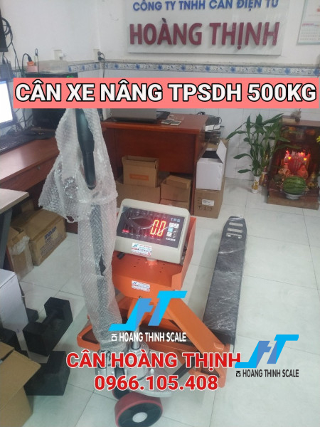 Cân xe nâng pallet TPSDH 500kg được CÂN ĐIỆN TỬ HOÀNG THỊNH phân phối trên toàn quốc, báo giá cân điện tử xe nâng liên hệ 0966.105.408