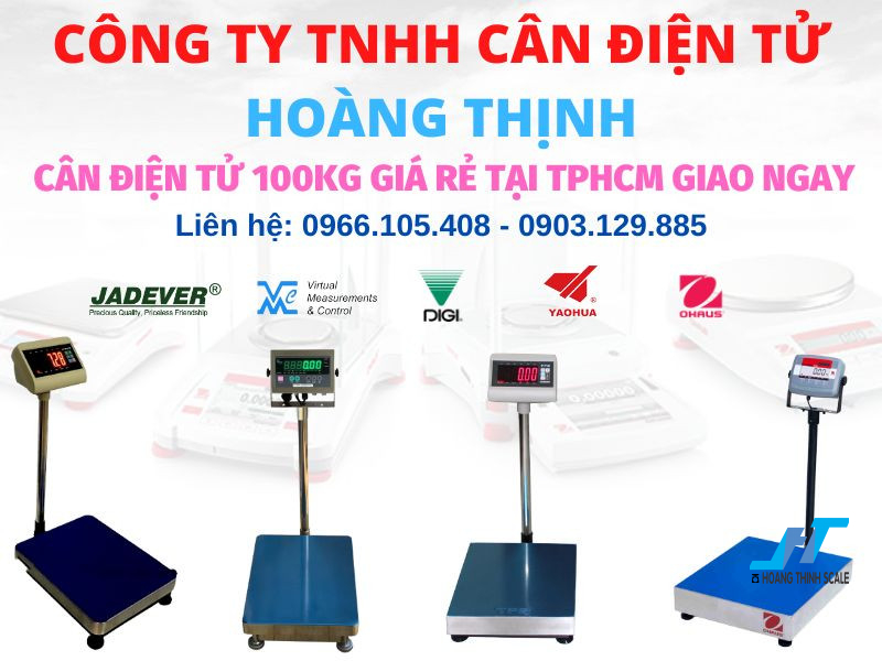 Cân điện tử 100kg giá rẻ tại TPHCM với đa dạng các dòng cân 100kg chất lượng tốt nhất hiện nay, gọi 0966.105.408 giao cân tận nơi nhanh chóng