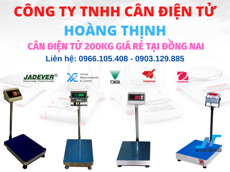 Cân điện tử 200kg tại Đồng Nai giá rẻ giao cân tận nơi với đa dạng các dòng cân 200kg chất lượng tốt nhất hiện nay, gọi 0966.105.408 giảm giá 10% ngay hôm nay